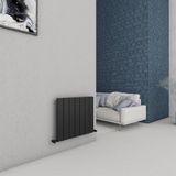 Chambord Yakıt Tasarruflu Premium Malzeme Alüminyum Radyatör 60x69,5cm Kumlu Siyah