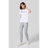 Champion 117550-EM021 Script Shop Rib Cuff Pants Gri Kadın Eşofman Altı