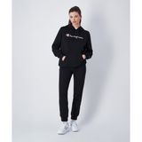 Champion 117550-KK001 Script Shop Rib Cuff Pants Siyah Kadın Eşofman Altı