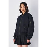 Champion 117578-KK001 Outdoor Bomber Jacket Siyah Kadın Ceket