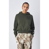 Champion 117597-GS508 Surplus + Utility Hooded Yeşil Kadın Sweatshirt