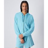 Champion 117723-BS184 Mineral Dye Full Zip Hoodie Mavi Kadın Sweatshirt