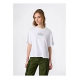 Champion 118389-WW016 SS Tee Beyaz Yuvarlak Yaka Düz Kadın T-Shirt