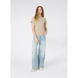 Champion 118408-MS041 Ss Tee Bej Kadın T-Shirt - L