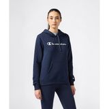 Champion 118424-BS501 Lacivert Script Shop Hooded Kadın Sweatshirt