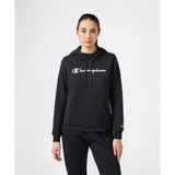 Champion 118424-KK001 Siyah Script Shop Hooded Kadın Sweatshirt