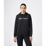 Champion 118424-KK001 Siyah Script Shop Hooded Kadın Sweatshirt