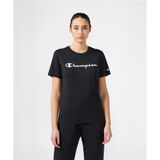 Champion 118428-KK001 Siyah Script Shop Short-Sleeve Tee Kadın T-Shirt