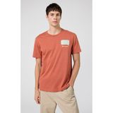 Champion 219146-MS075 Turuncu Eco Future Crewneck Erkek T-Shirt