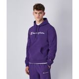 Champion 220253-VS025 Script Shop Hooded Mor Erkek Sweatshirt