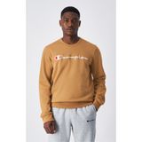 Champion 220254-MS034 Script Shop Crewneck Kahverengi Erkek Sweatshirt