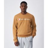 Champion 220254-MS034 Script Shop Crewneck Kahverengi Erkek Sweatshirt