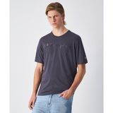 Champion 220273-VS517 Icons SS Tee Gri Erkek T-Shirt