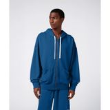 Champion 220745-BS189 Mavi Time Capsule Full Zip Hoodie Erkek Sweatshirt