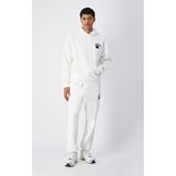 Champion 221195-WW048 Street Varsity Elastic Cuff Pants Beyaz Erkek Eşofman Altı