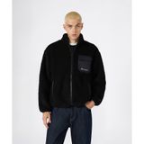 Champion 221641-KK001 Siyah Polar Full Zip Top Erkek Sweatshirt