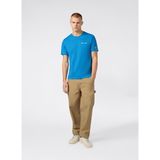 Champion 221798-BS220 SS Tee Mavi Yuvarlak Yaka Düz Erkek T-Shirt