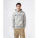 Champion 221809-EM021 Gri Script Shop Hooded Erkek Sweatshirt