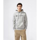 Champion 221809-EM021 Gri Script Shop Hooded Erkek Sweatshirt