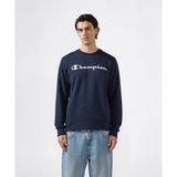 Champion 221811-BS501 Lacivert Script Shop Crewneck Erkek Sweatshirt