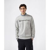 Champion 221811-EM021 Gri Script Shop Crewneck Erkek Sweatshirt