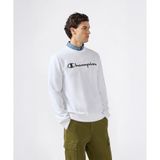 Champion 221811-WW001 Beyaz Script Shop Crewneck Erkek Sweatshirt