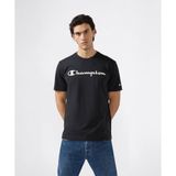 Champion 221814-KK001 Siyah Script Shop Short-Sleeve Tee Erkek Tişört