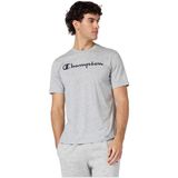 Champion 221814 Script Shop -Sleeve Tee Gri Erkek T-Shirt