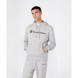 Champion 221917-EM021 Gri Script Shop Hooded Erkek Sweatshirt