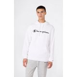 Champion 221917-WW001 Beyaz Script Shop Hooded Erkek Sweatshirt