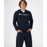 Champion 221918-BS501 Lacivert Script Shop Full Zip Hoodie Erkek Sweatshirt