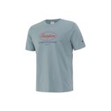 Champion 222392-BS221 Crewneck T-Shirt Mavi Yuvarlak Yaka Düz Erkek T-Shirt