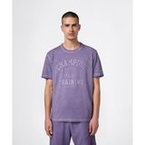 Champion Athletics Short-Sleeve Tee Erkek Mor Tişört - 221374-VS099