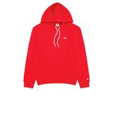 Champion Bisiklet Yaka C-logo Kapüşonlu Sweatshirt, Erkek, Kırmızı, M