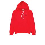 Champion Bisiklet Yaka C-logo Kapüşonlu Sweatshirt, Erkek, Kırmızı, XXL