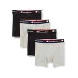Champion Core 4'lü Paket Boxer, Erkek, Açık Gri Melanj, S