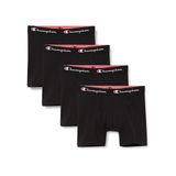 Champion Core 4'lü Paket Boxer, Erkek, Siyah, M