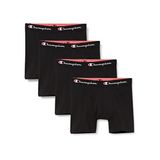 Champion Core 4'lü Paket Boxer, Erkek, Siyah, S