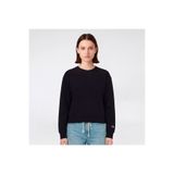 Champion Crewneck Regular Fit Kadın Siyah Sweatshirt