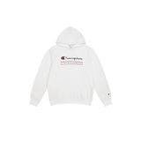 Champion Erkek Baskılı Kapüşonlu Sweatshirt, Beyaz, XL
