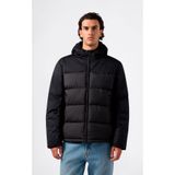 Champion Hooded Jacket Erkek Siyah Mont - 221551-KK001