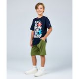 Champion Icons Bermuda 08-16 yaş çocuk erkek Yeşil Şort - 306766-GS573