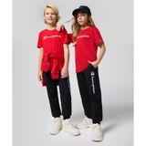 Champion Icons Rib Cuff Pants 08-16 yaş çocuk erkek Siyah Eşofman Altı - 306972-KK001