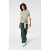 Champion Icons Short-Sleeve Tee Kadın Yeşil Tişört - 118382-GS148