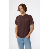 Champion Icons Wash Crewneck T-Shirt Erkek Kahverengi Tişört - 221576-MS570