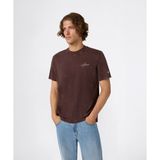 Champion Icons Wash Crewneck T-Shirt Erkek Kahverengi Tişört - 221576S570
