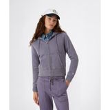 Champion Icons Wash Full Zip Hoodie Sweatshirt Kadın Mor Sweatshirt - 118206-VS099