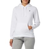 Champion Kadın Legacy Basics W-Light Powerblend Polar Kapüşonlu Sweatshirt, Beyaz, S