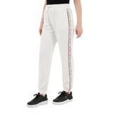 Champion Kadın Regular Fit Spor Pantolon, Logo Şeritli, Belden Bağlamalı, Cepli, Beyaz, S