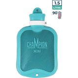 Champion Kauçuk Termofor Mini Sıcak Su Torbası, Kokusuz Sıcak Su Torbası Mavi 1,5 lt